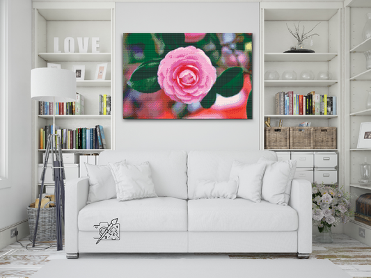 Diamond Painting - Pink Camellia