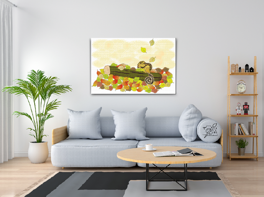 Diamond Painting - Egern med en nød