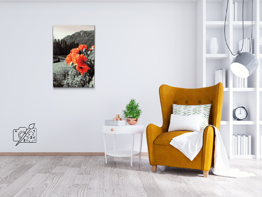 Diamond Painting - Valmue i bjergene