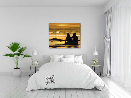 Diamond Painting - Par ved solnedgang 2