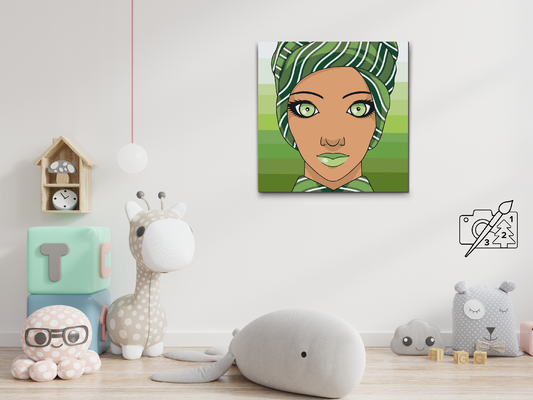 Paint by Numbers - Kvinde med turban
