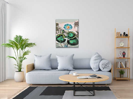 Paint by Numbers - Blå blomst