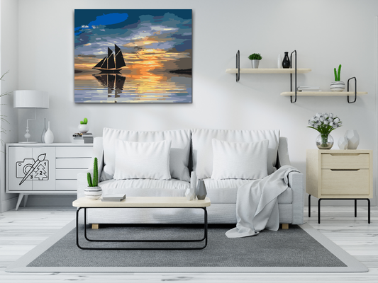 Paint by Numbers - Forladt båd