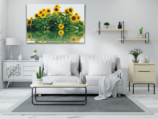 Paint by Numbers - Solsikke ved vandet