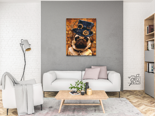 Paint by Numbers - Mops med hat