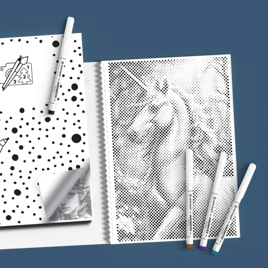 Mal-med-prikker Malebog - Skabninger fra den Fortryllede Skov - Køb 3 betalt for 2 - rabat fratrækkes ved kassen.