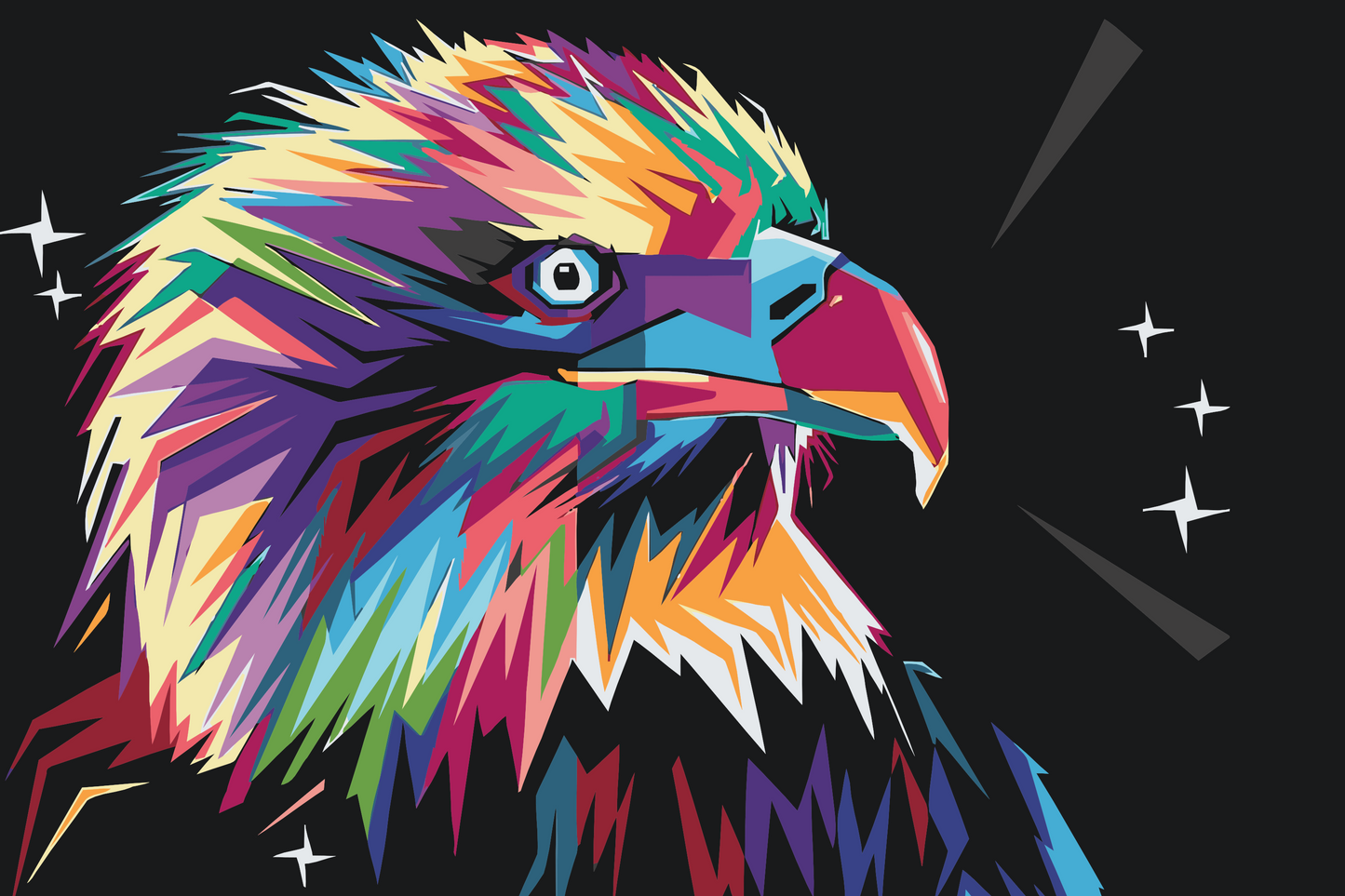Paint by Numbers - Vector Eagle