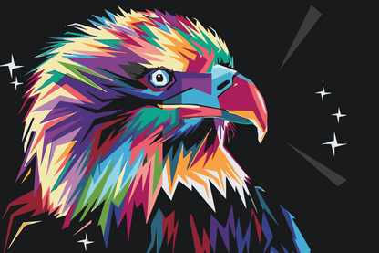 Paint by Numbers - Vector Eagle