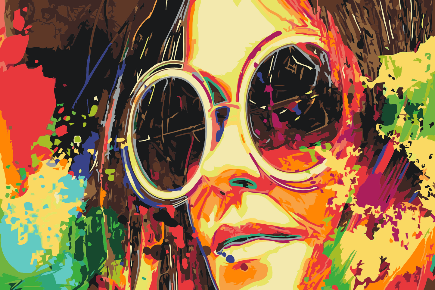 Paint by Numbers - Farverige solbriller