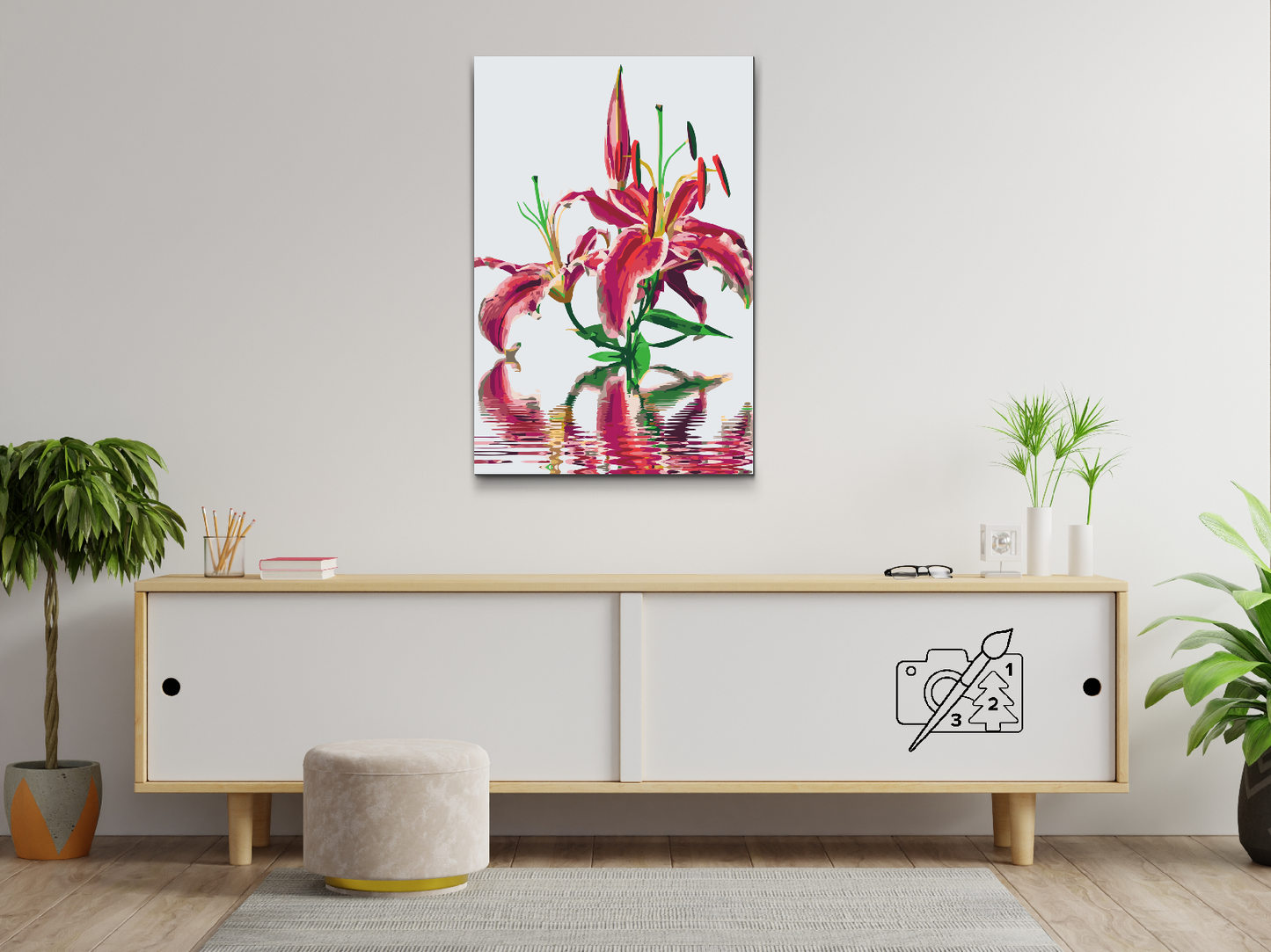Paint by Numbers - Pink Lily