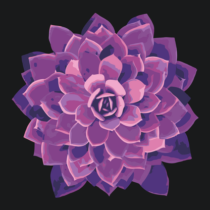 Paint by Numbers - Lilla Mandala