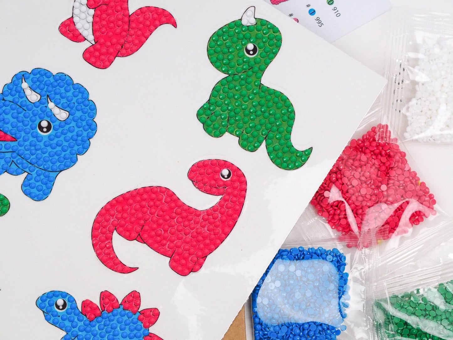 Diamond Painting Sticker - Små dinosaurer 2