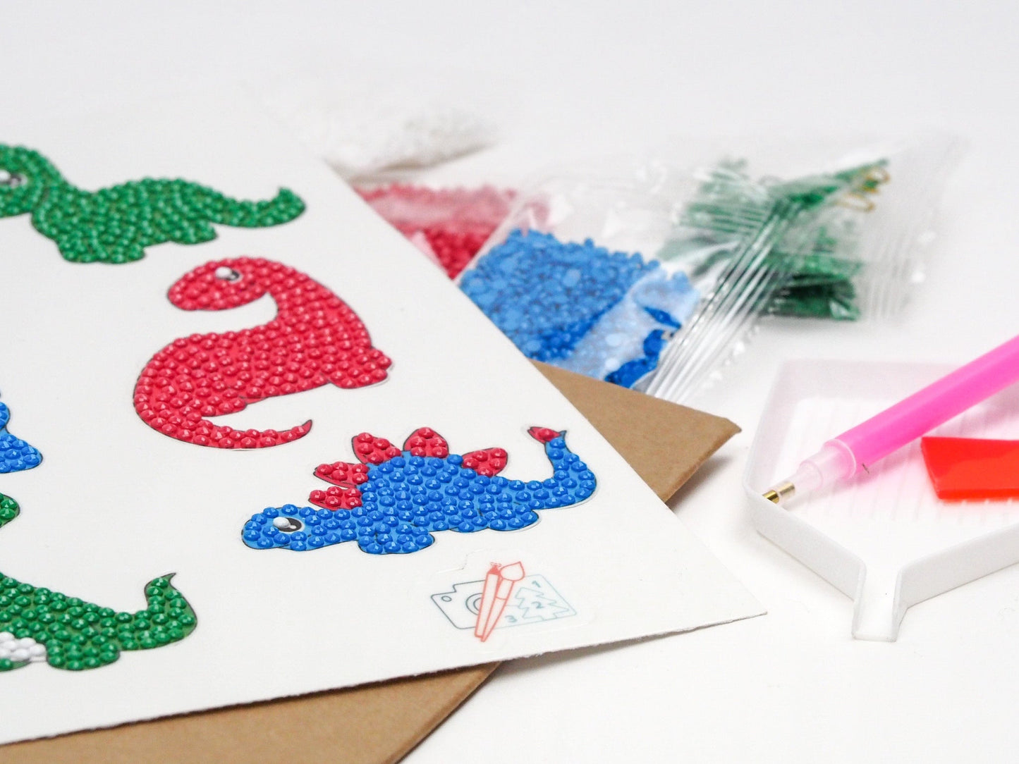 Diamond Painting Sticker - Små dinosaurer 2