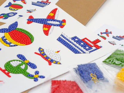 Diamond Painting Sticker - Transportkøretøjer