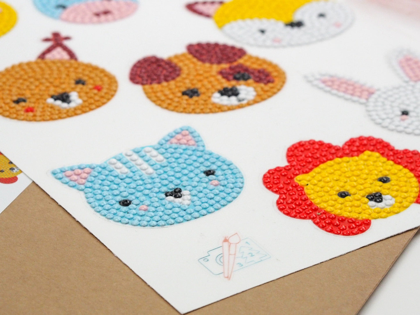 Diamond Painting Sticker - Dyrehoveder 1