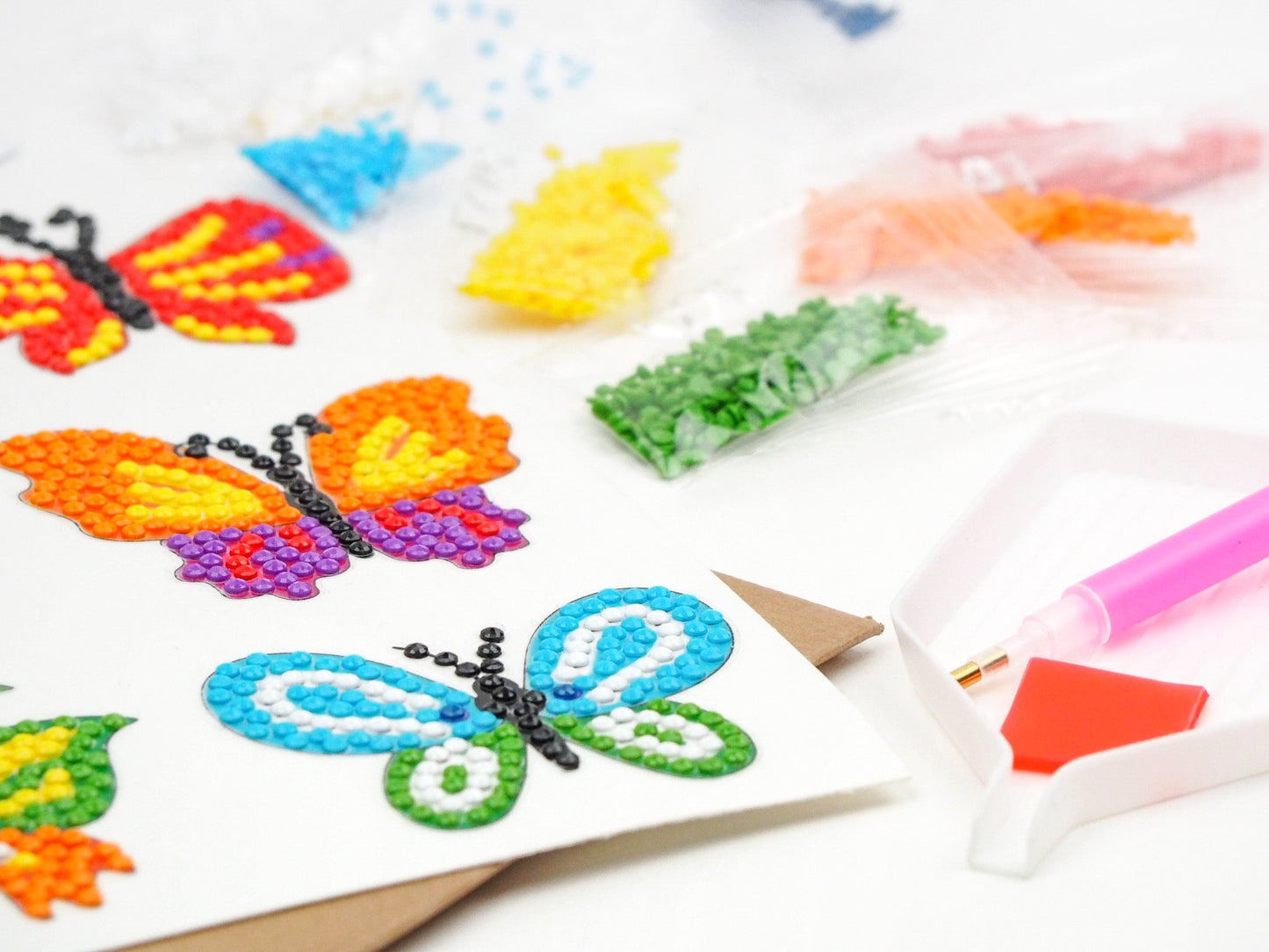 Diamond Painting Sticker - Sommerfugle 1