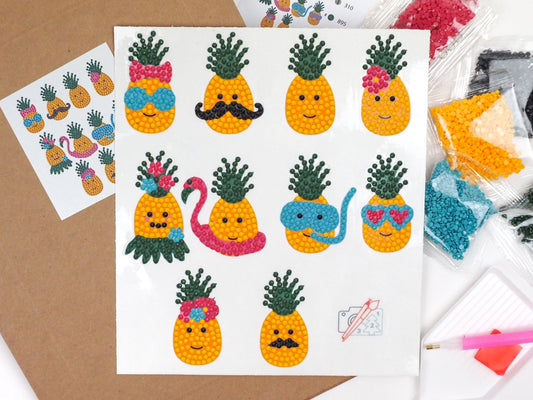 Diamond Painting Sticker - Diamond painting sticker - Ananas
