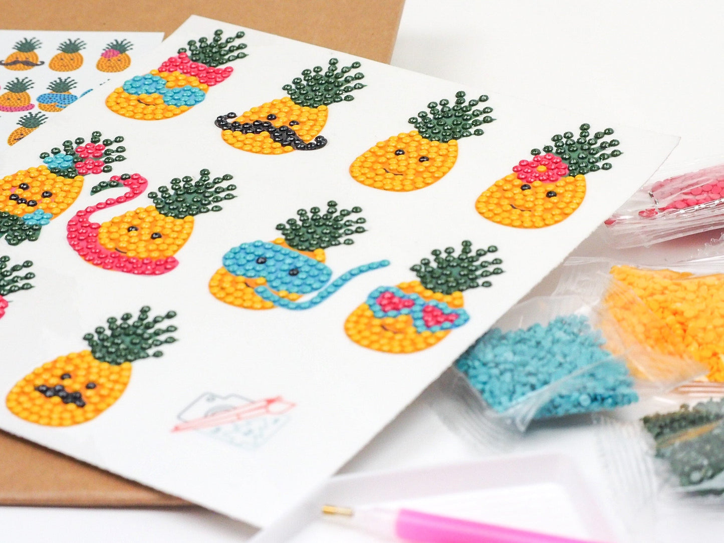 Diamond Painting Sticker - Ananas