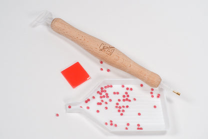 Tilbehør - Diamond Painting pen i træ – med 2 spidser