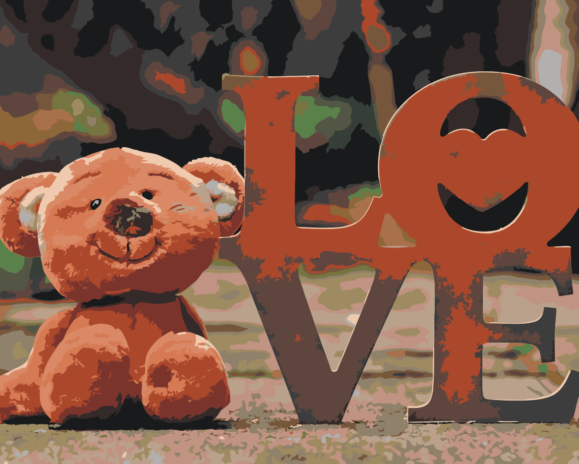 Paint by Numbers - Teddy Bear
