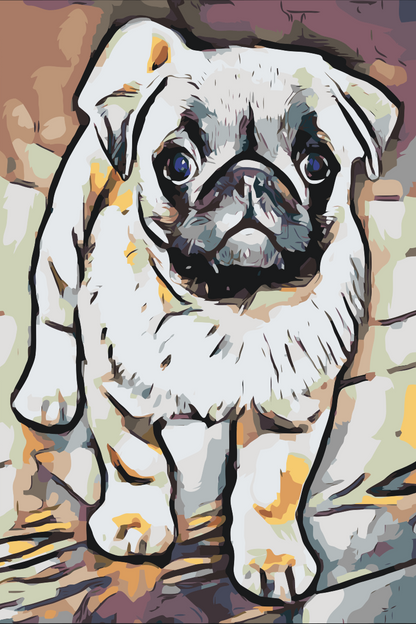 Paint by Numbers - Mops