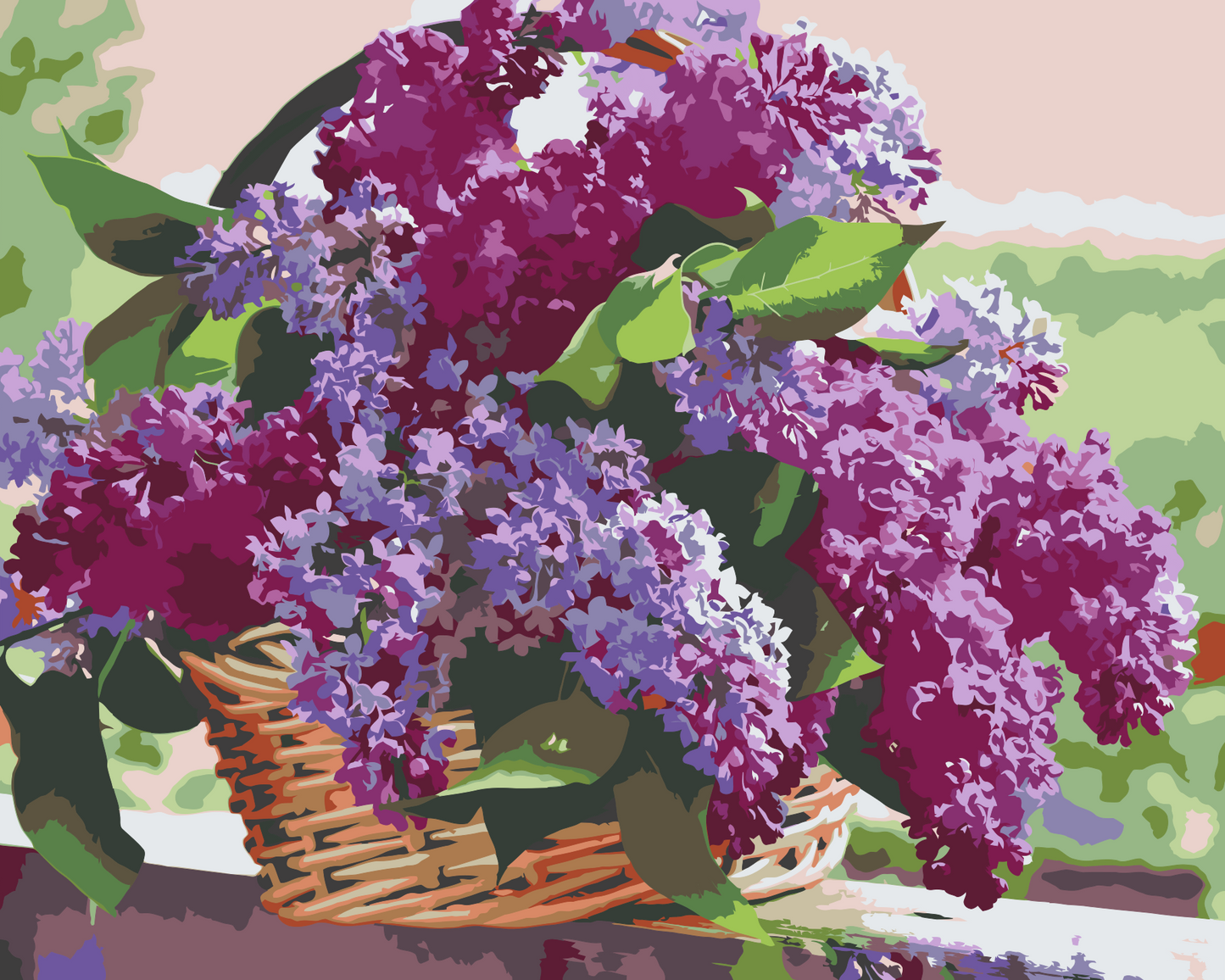 Paint by Numbers - Syrener i en kurv