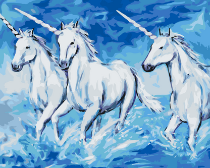 Paint by Numbers - Enhjørninger