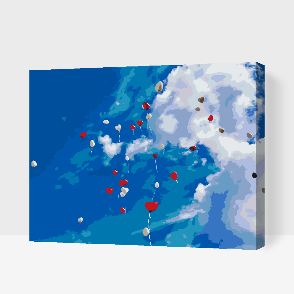 Paint by Numbers - Himlen fuld af balloner