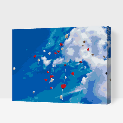 Paint by Numbers - Himlen fuld af balloner