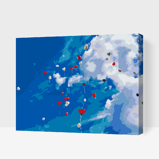 Paint by Numbers - Himlen fuld af balloner