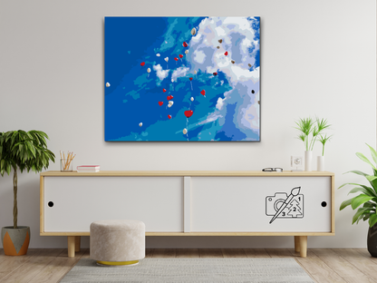 Paint by Numbers - Himlen fuld af balloner