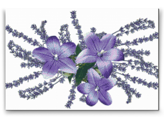 Diamond Painting - Dekorative blomster