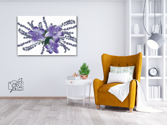Diamond Painting - Dekorative blomster