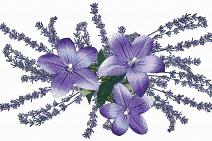 Diamond Painting - Dekorative blomster
