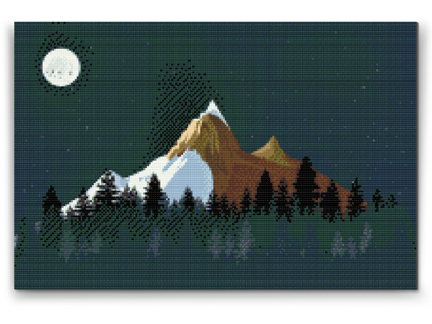 Diamond Painting - Bjerge om natten