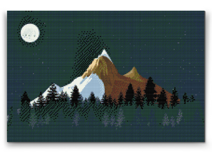Diamond Painting - Bjerge om natten