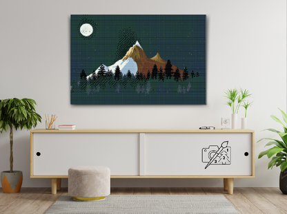 Diamond Painting - Bjerge om natten