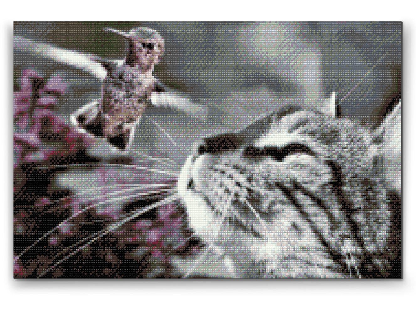 Diamond Painting - Kat og Fugl