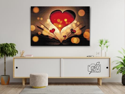 Diamond Painting - Kærlighed til læsning