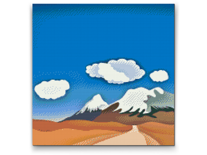 Diamond Painting - Skitsen af bjergene