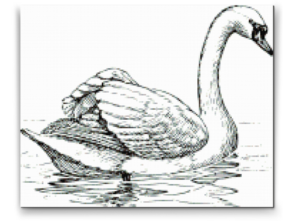 Diamond Painting - Svanen i søen