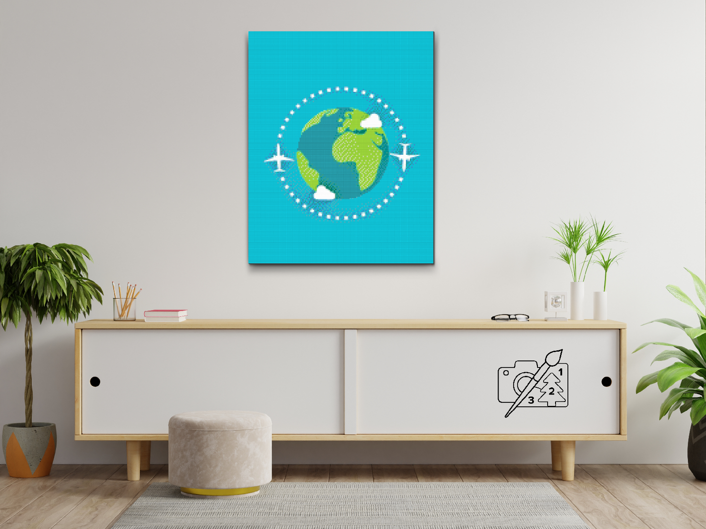 Diamond Painting - Rejse rundt om jorden