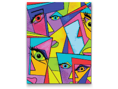 Diamond Painting - Abstrakte Flader 2