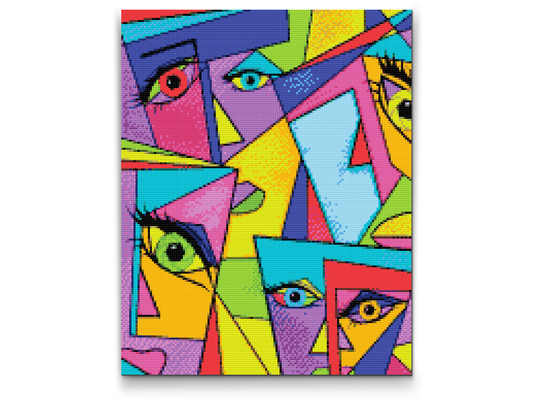 Diamond Painting - Abstrakte Flader 2