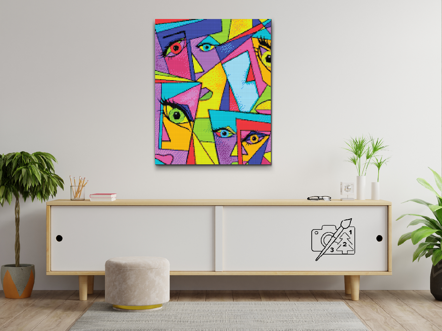 Diamond Painting - Abstrakte Flader 2
