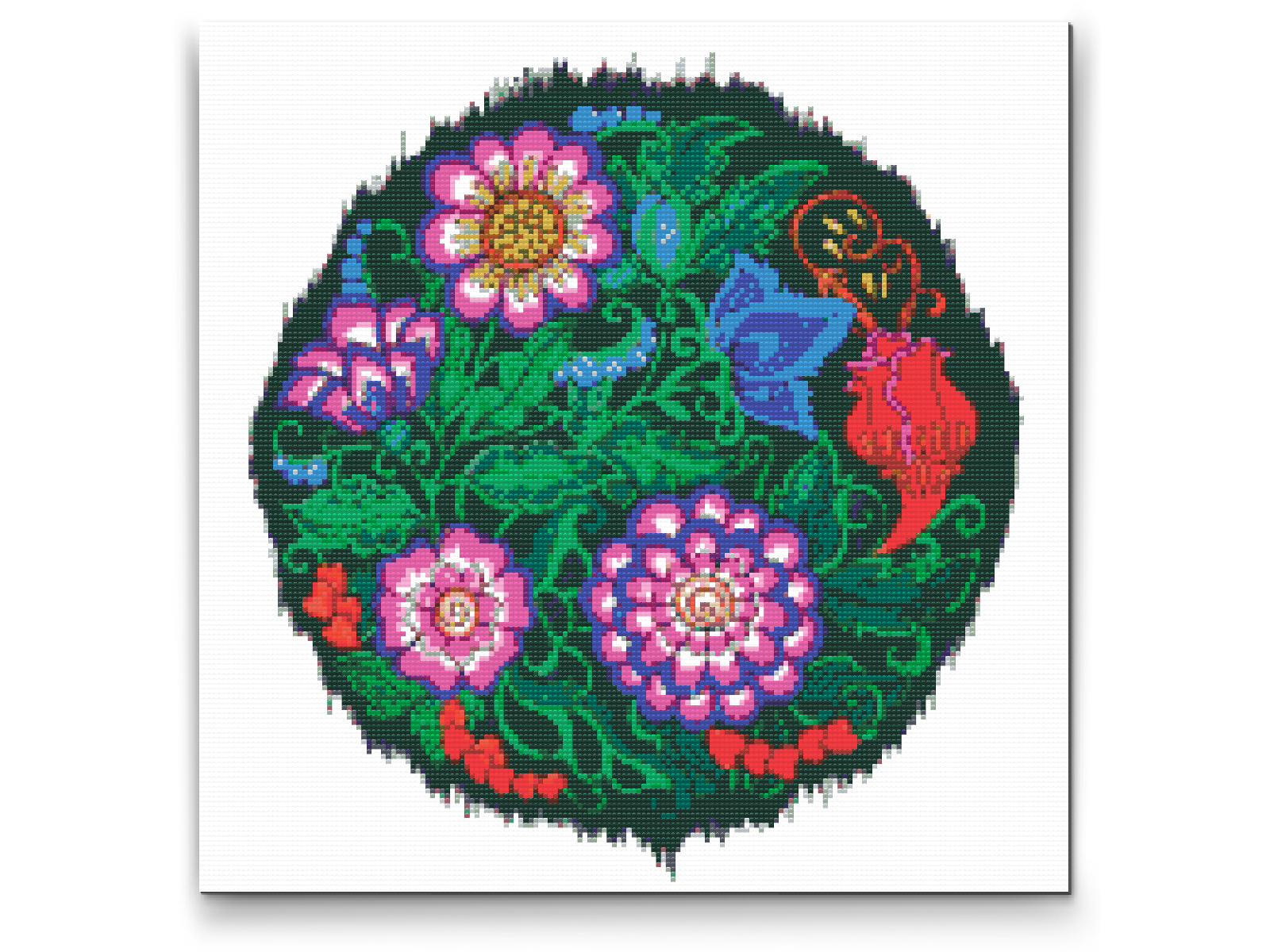 Diamond Painting - Mandala med blomster