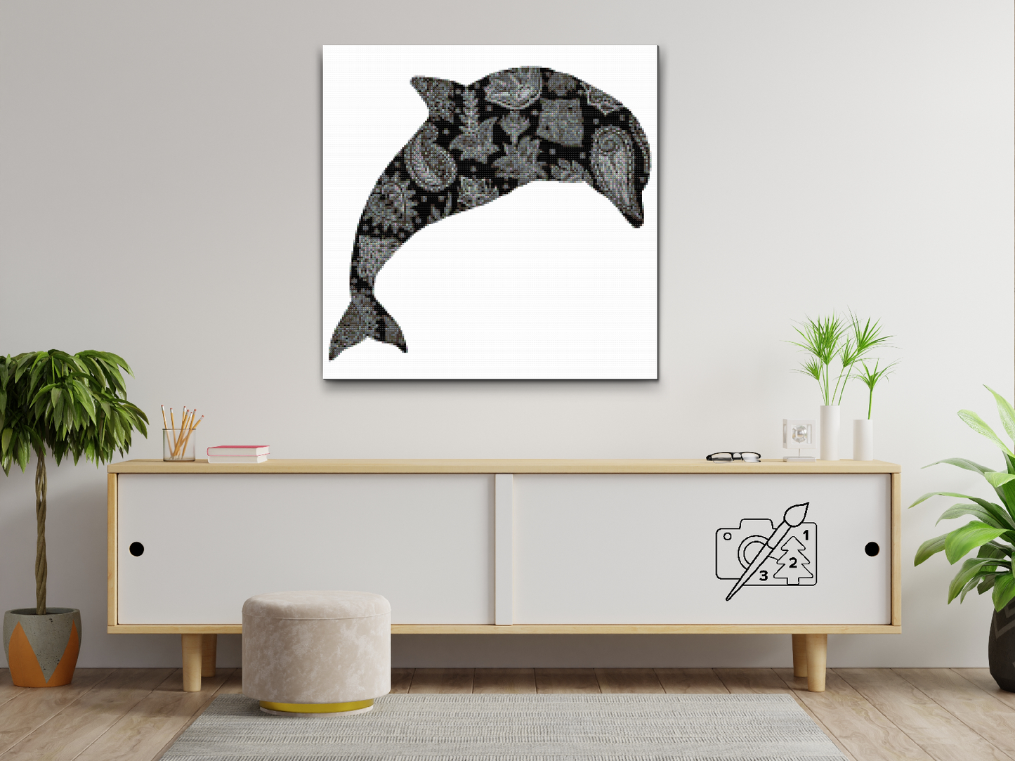 Diamond Painting - Delfinmandalaen