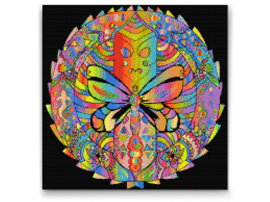 Diamond Painting - Mandala med sommerfugl