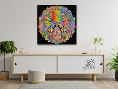 Diamond Painting - Mandala med sommerfugl