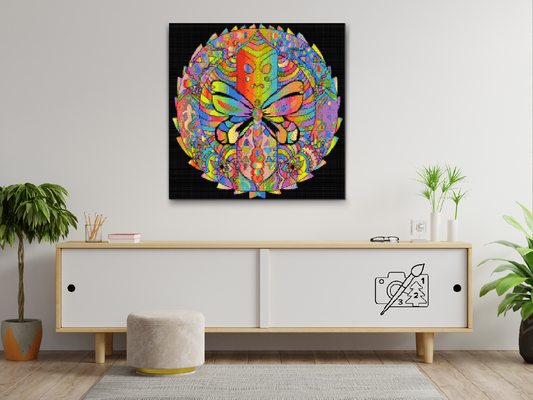 Diamond Painting - Mandala med sommerfugl